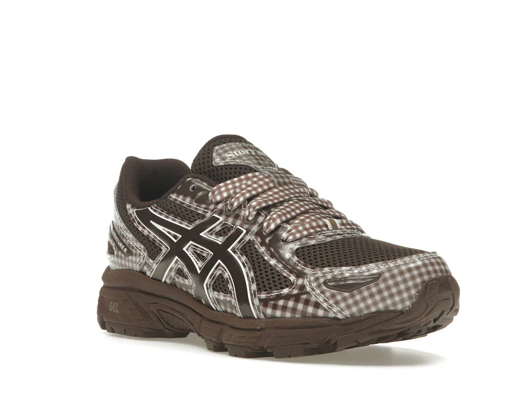 ASICS Gel-Venture 6-stöckiges Modell, rotbraunes Vichy-Karo