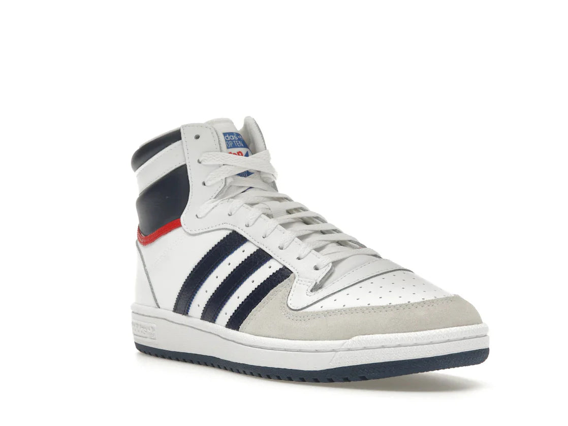 adidas Top Ten Hi Weiß Marineblau Rot