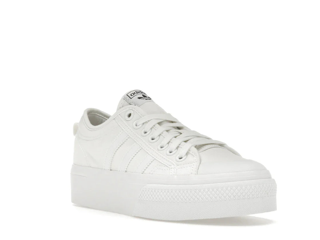 adidas Nizza Platform Triple White (Damen)
