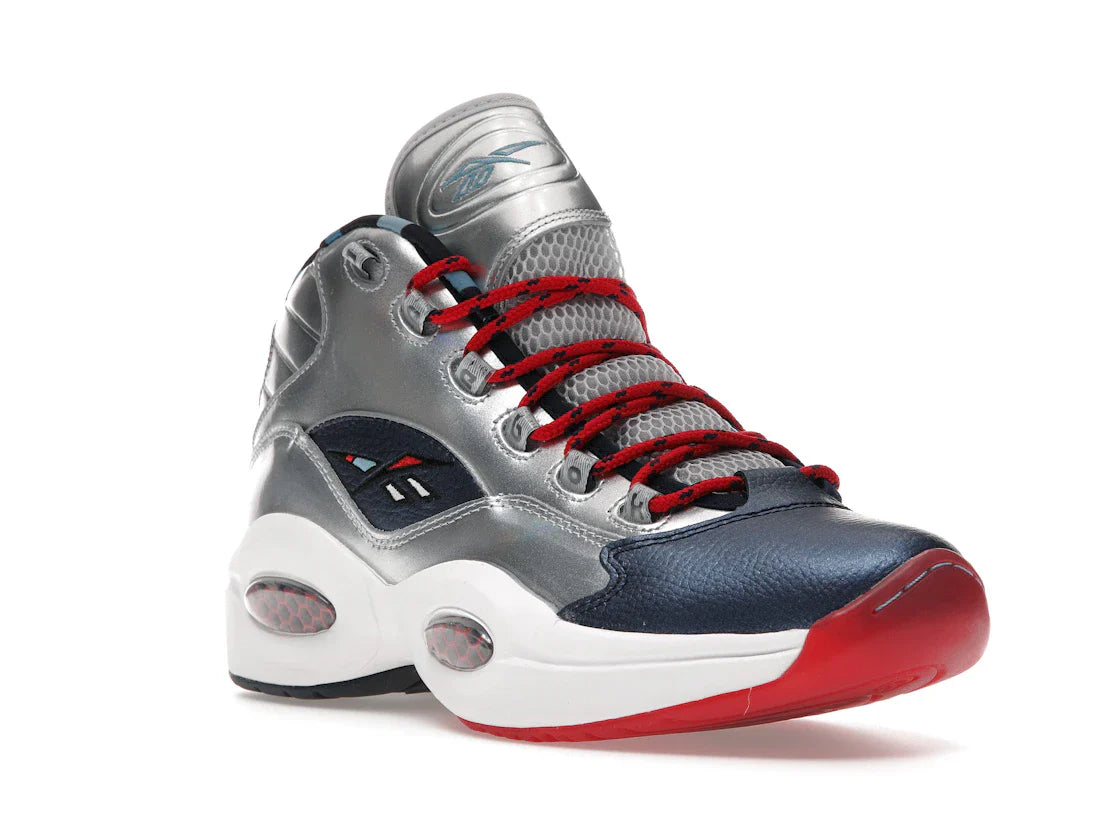 Reebok Question Mid Iverson x Harden Silber