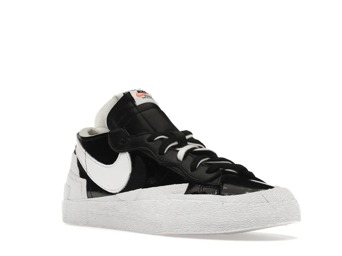 Nike Blazer Low Sacai Schwarzes Lackleder