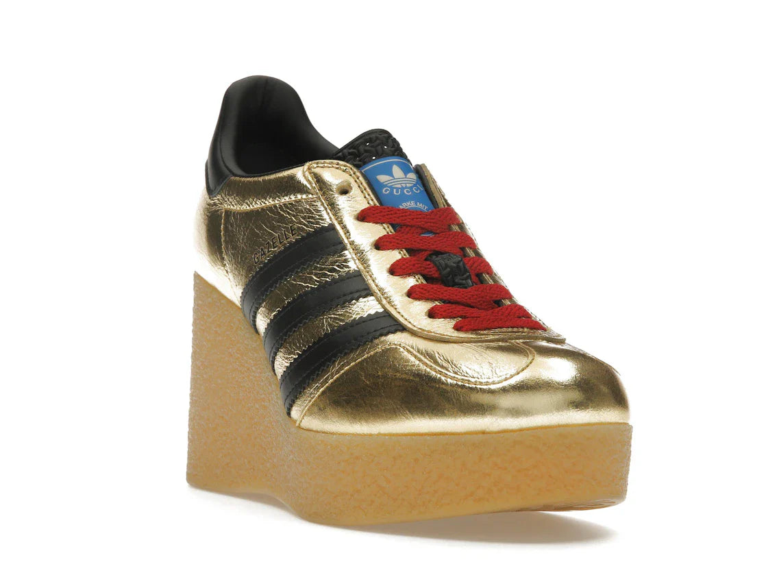 adidas x Gucci Gazelle Wedge Gold Metallic Black (Damen)