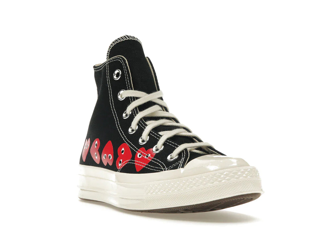 Converse Chuck Taylor All Star 70 Hi Comme des Garçons PLAY Multi-Heart Schwarz