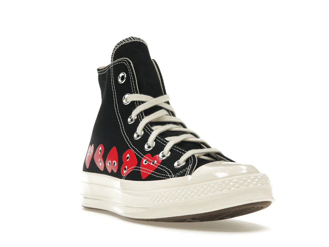 Converse Chuck Taylor All Star 70 Hi Comme des Garçons PLAY Multi-Heart Schwarz