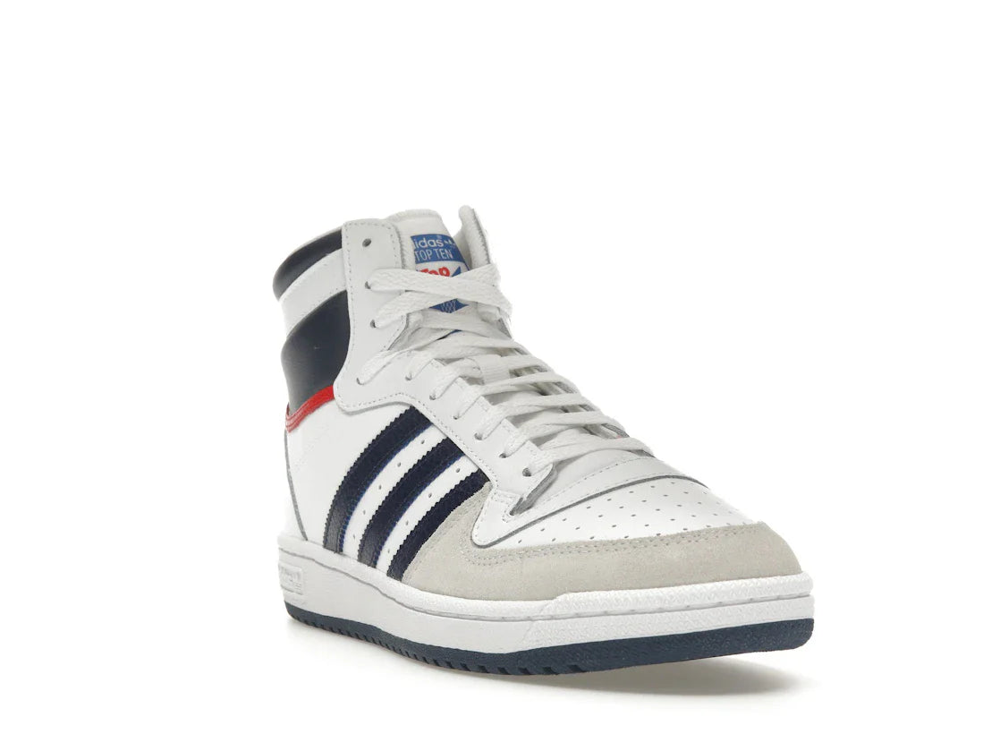 adidas Top Ten Hi Weiß Marineblau Rot