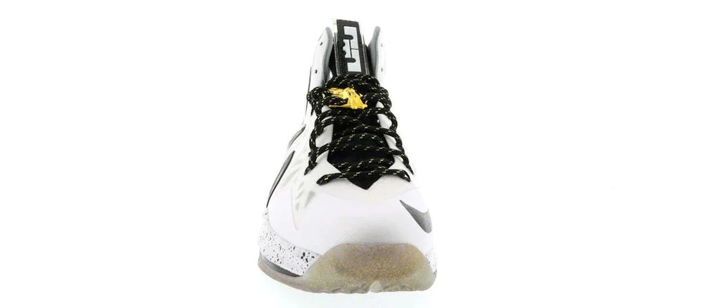 Nike LeBron X Elite+ Weiß Gold