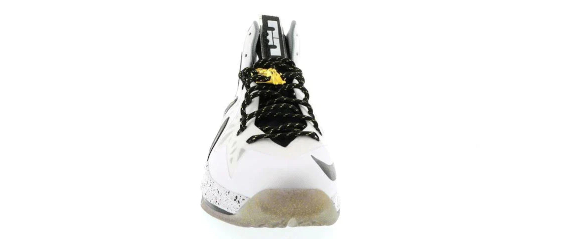 Nike LeBron X Elite+ Weiß Gold