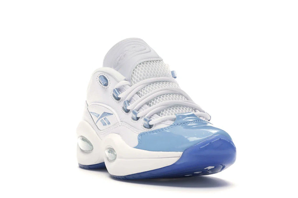 Reebok Question Low Patent Toe Carolina Blue