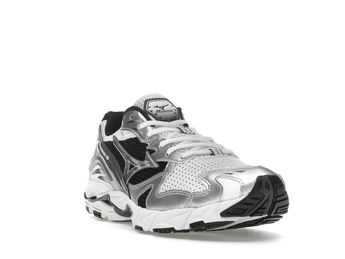 Mizuno Wave Rider 10 Weiß Silber Schwarz