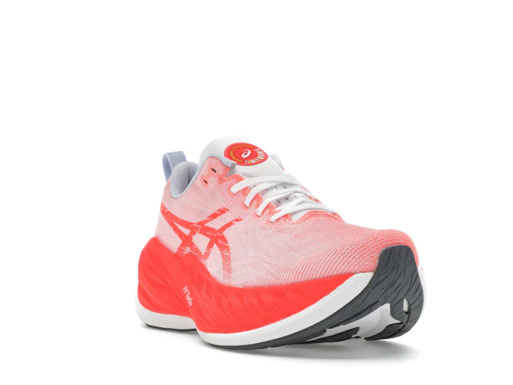 ASICS Superblast Weiß Sonnenaufgang Rot