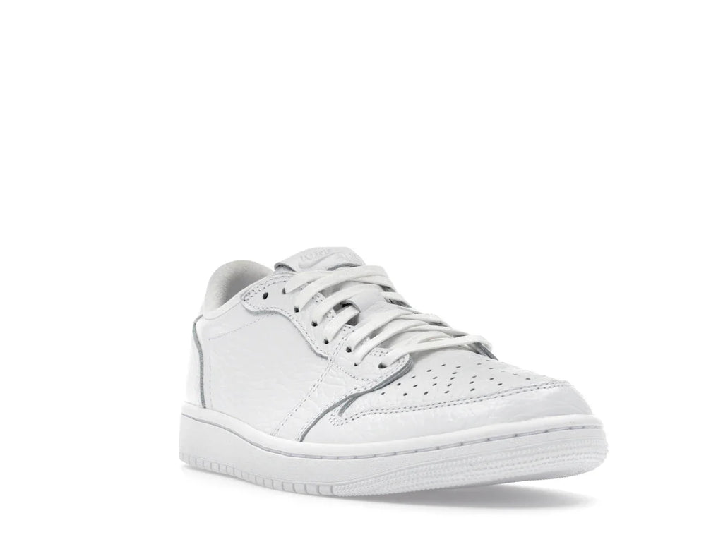 Jordan 1 Retro Low Swooshless Triple White (2025)