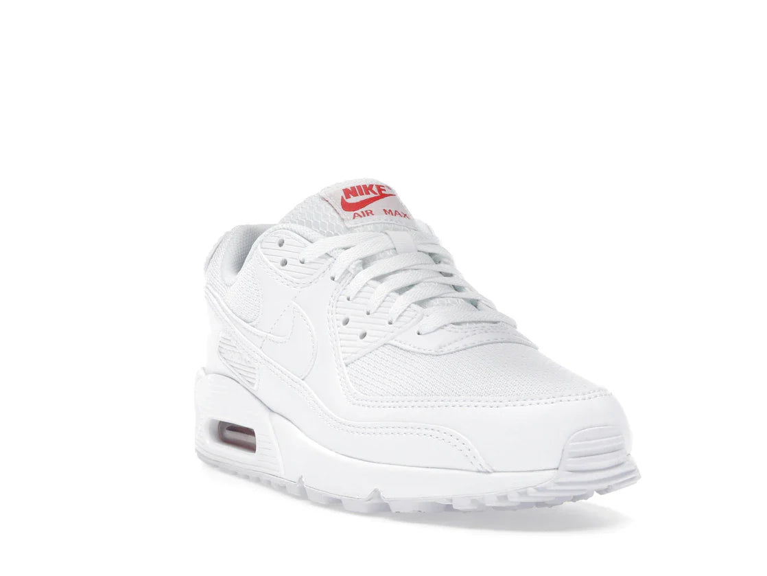 Nike Air Max 90 Weiß Hellkarmesinrot