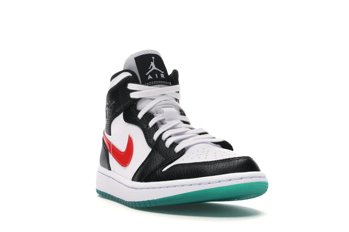 Jordan 1 Mid Alternate Swooshes Rot Gelb (Damen)