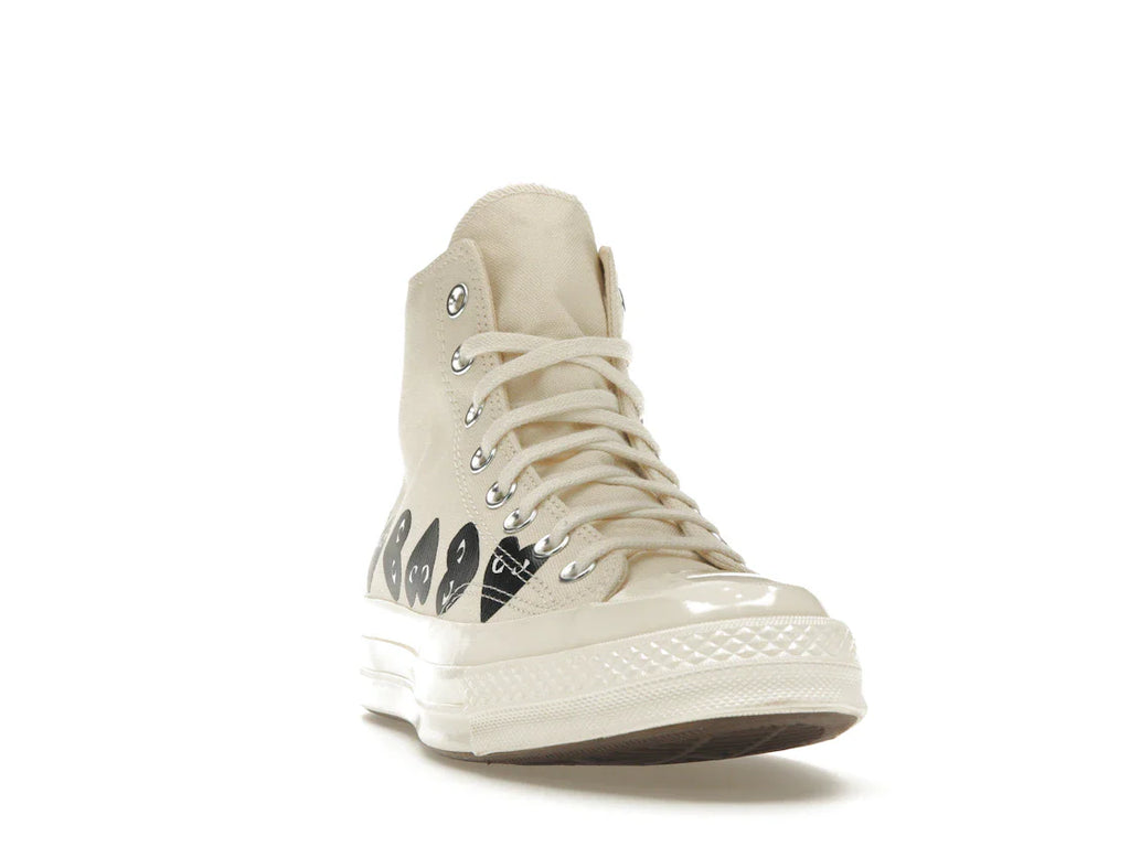 Converse Chuck Taylor All Star 70 Hi Comme des Garcons PLAY Multi-Heart Milk