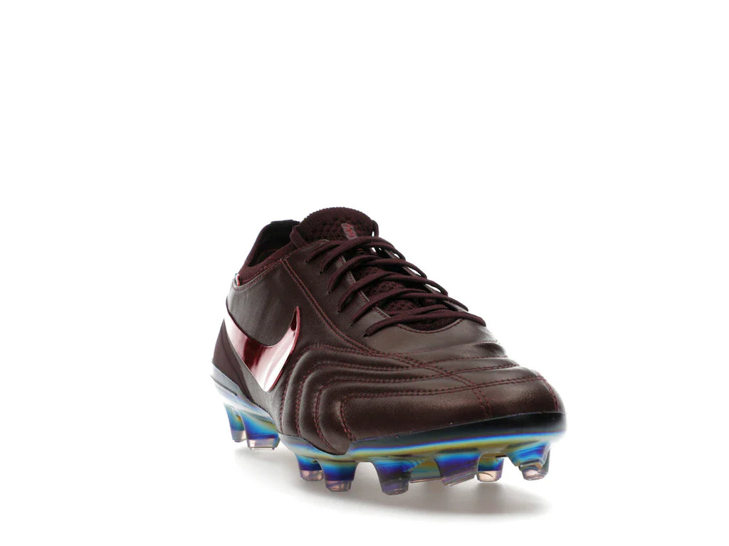 Nike Tiempo Legend 10 Elite Luxe FG Montebelluna Leder Portwein