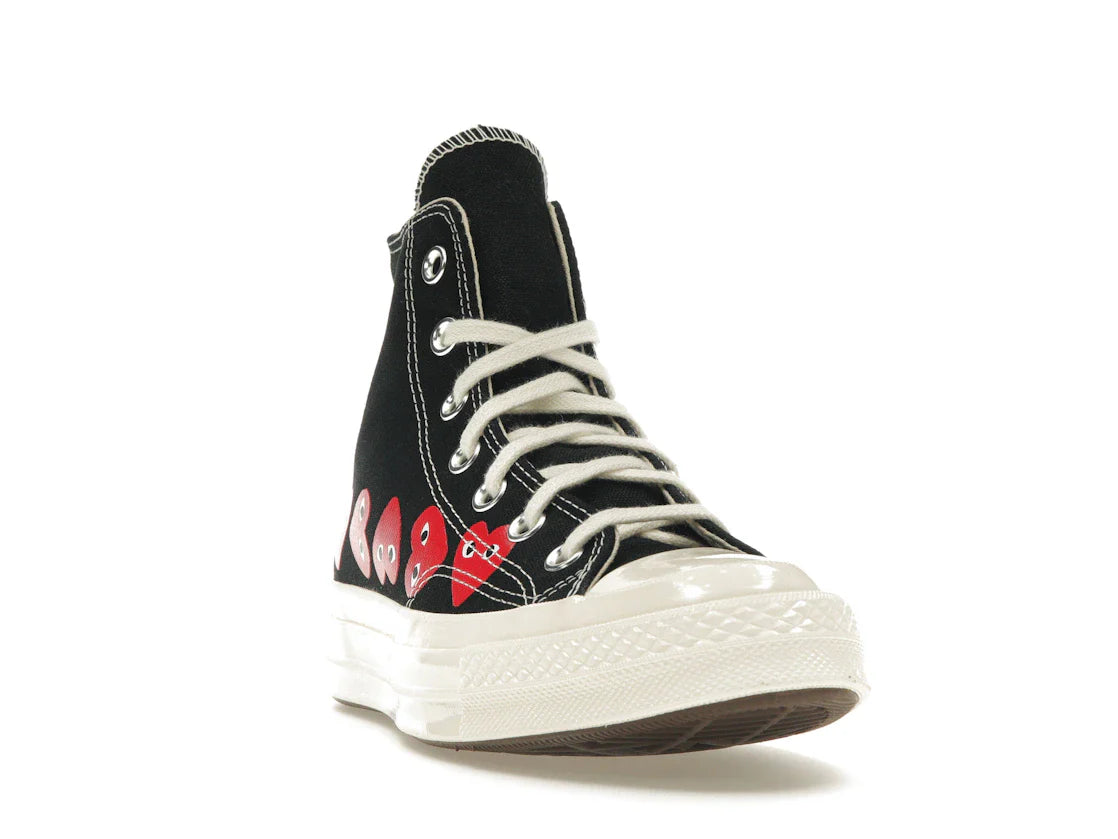 Converse Chuck Taylor All Star 70 Hi Comme des Garçons PLAY Multi-Heart Schwarz