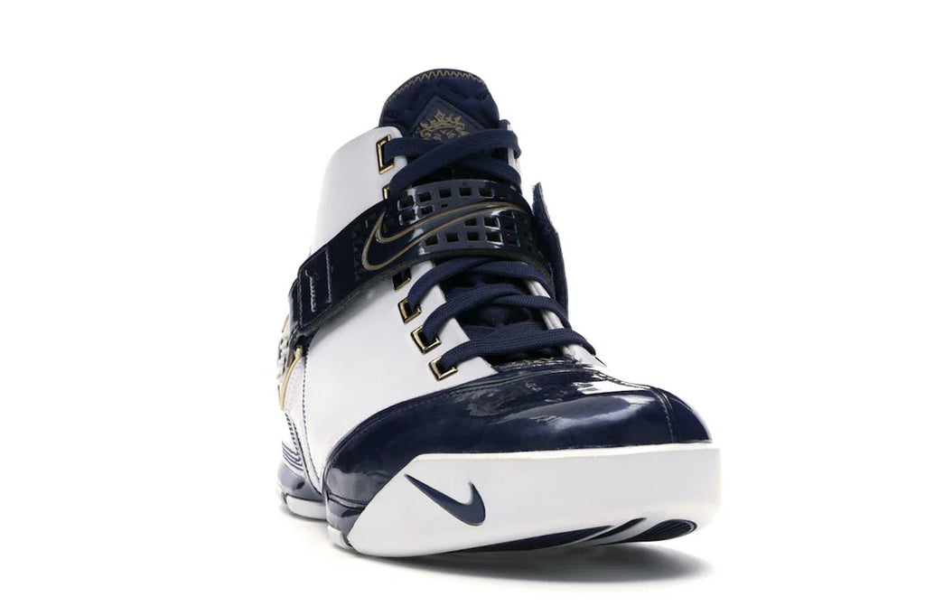 Nike LeBron 5 Weiß Navy Metallic Gold