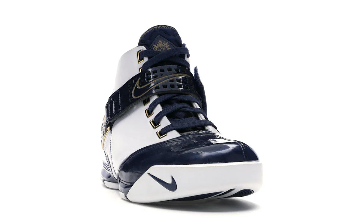 Nike LeBron 5 Weiß Navy Metallic Gold