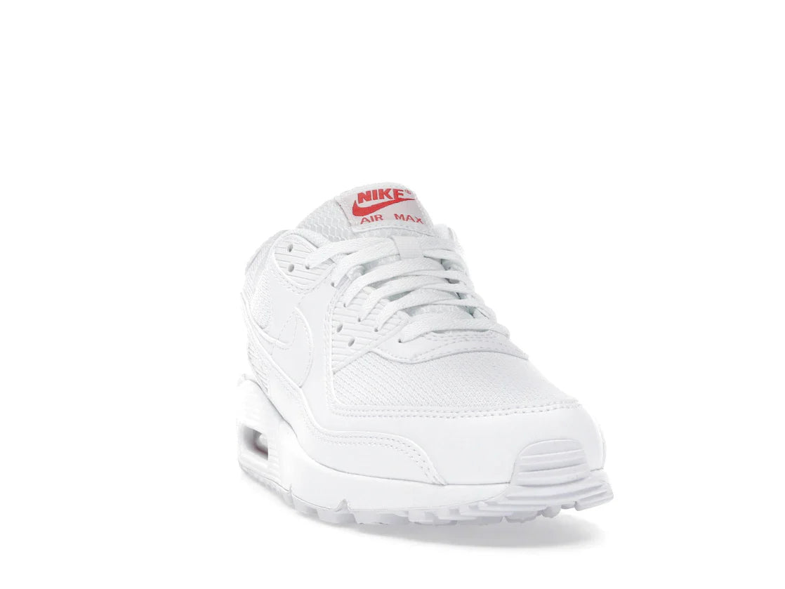 Nike Air Max 90 Weiß Hellkarmesinrot