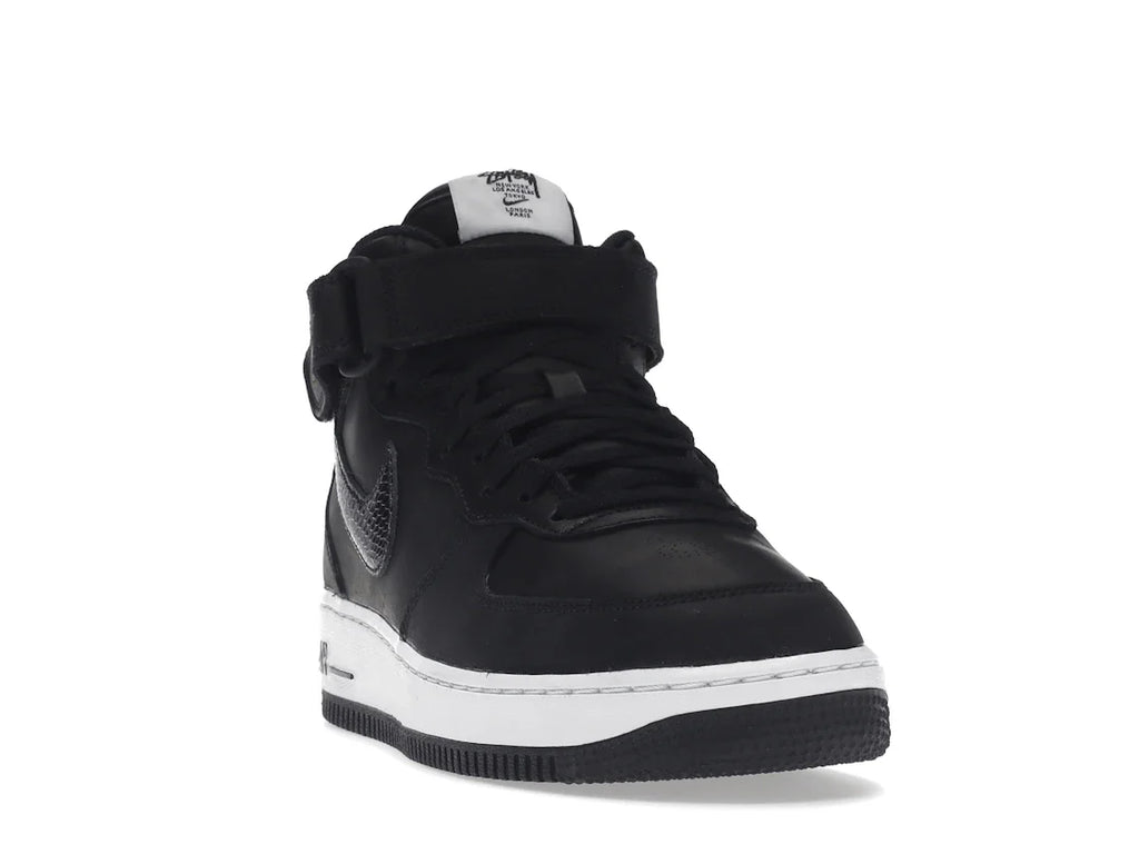Nike Air Force 1 Mid Stussy Schwarz Weiß