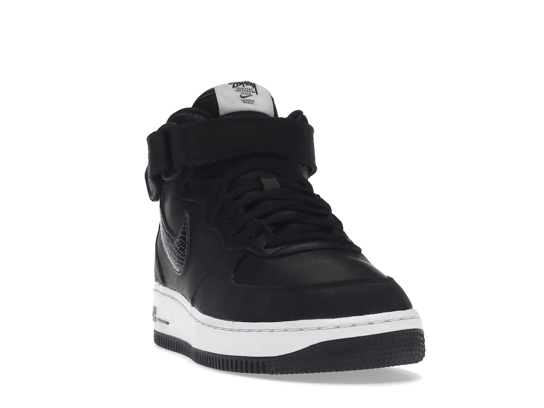 Nike Air Force 1 Mid Stussy Schwarz Weiß