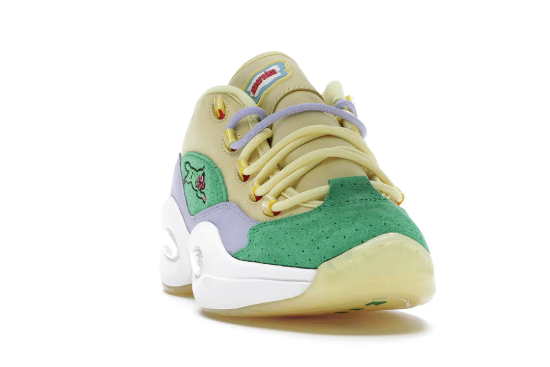 Reebok Question Low BBC Ice Cream Running Dog Gelbgrün
