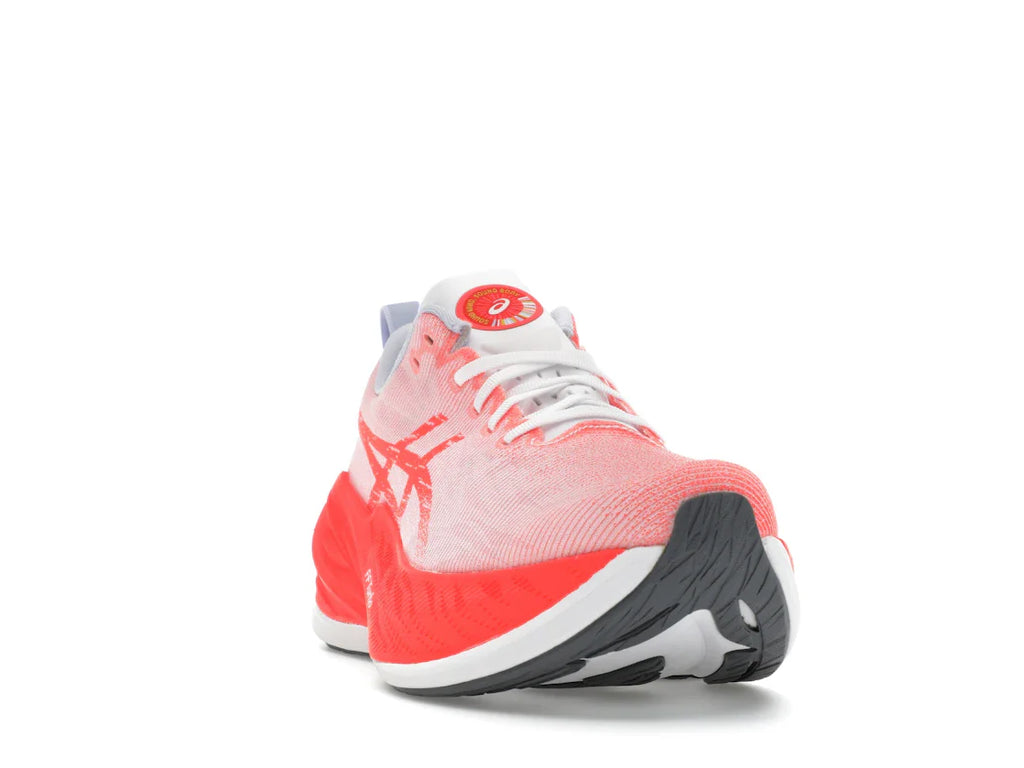ASICS Superblast Weiß Sonnenaufgang Rot