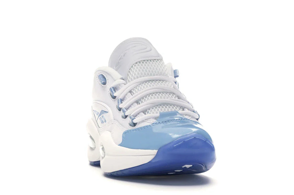 Reebok Question Low Patent Toe Carolina Blue