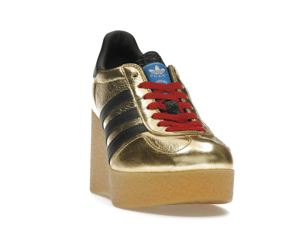 adidas x Gucci Gazelle Wedge Gold Metallic Black (Damen)