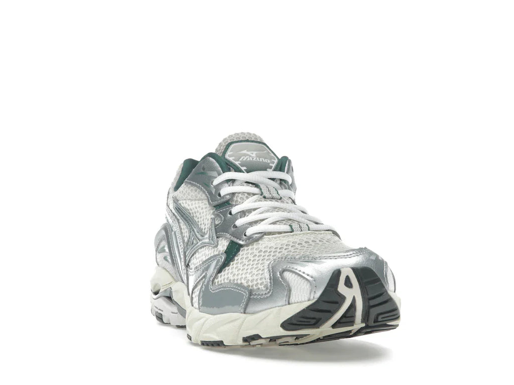 Mizuno Wave Rider 10 Weiß Schiefer Bistro Grün