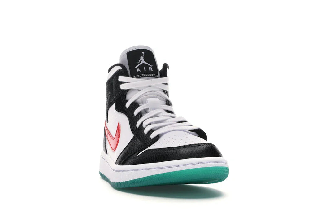 Jordan 1 Mid Alternate Swooshes Rot Gelb (Damen)