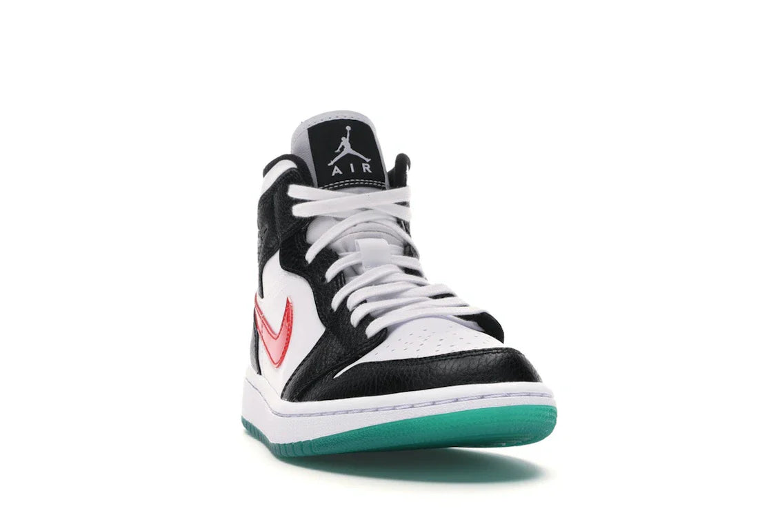 Jordan 1 Mid Alternate Swooshes Rot Gelb (Damen)