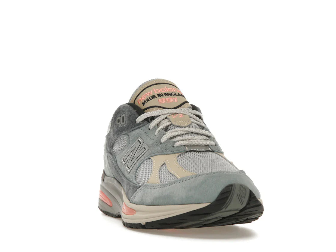New Balance 991 MiUK Silber Blau Turbulenz