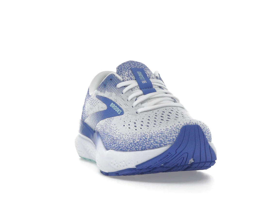 Brooks Ghost 16 White Amparo Blue Limpet Shell (Damen)