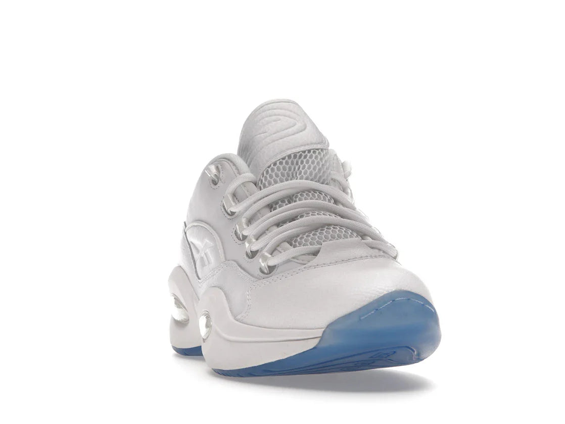 Reebok Question Low Weiß Klare blaue Sohle