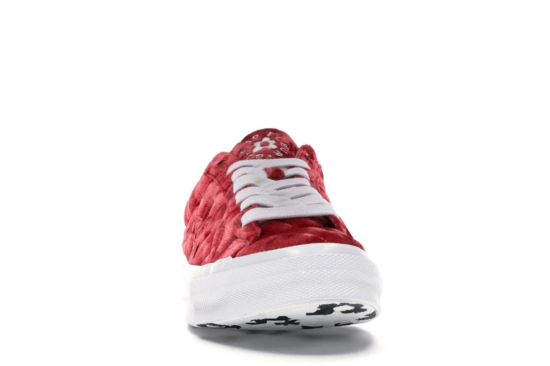 Converse One Star Ox Golf le Fleur TTC Gesteppter Samt Barbados Cherry