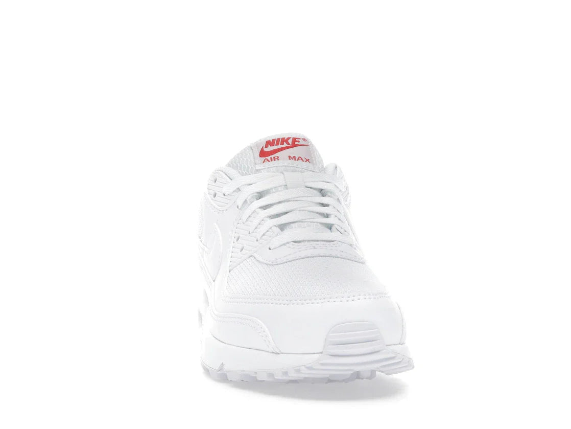 Nike Air Max 90 Weiß Hellkarmesinrot