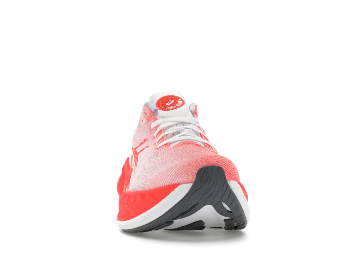 ASICS Superblast Weiß Sonnenaufgang Rot