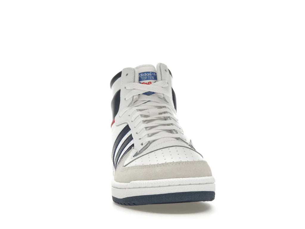 adidas Top Ten Hi Weiß Marineblau Rot
