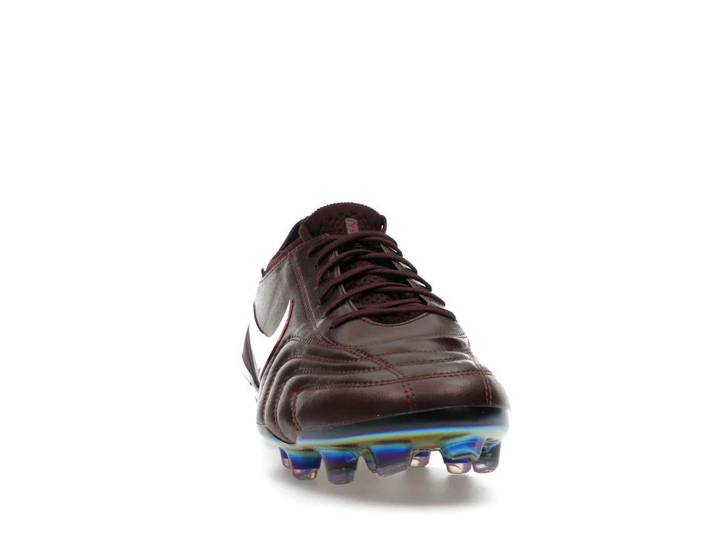Nike Tiempo Legend 10 Elite Luxe FG Montebelluna Leder Portwein