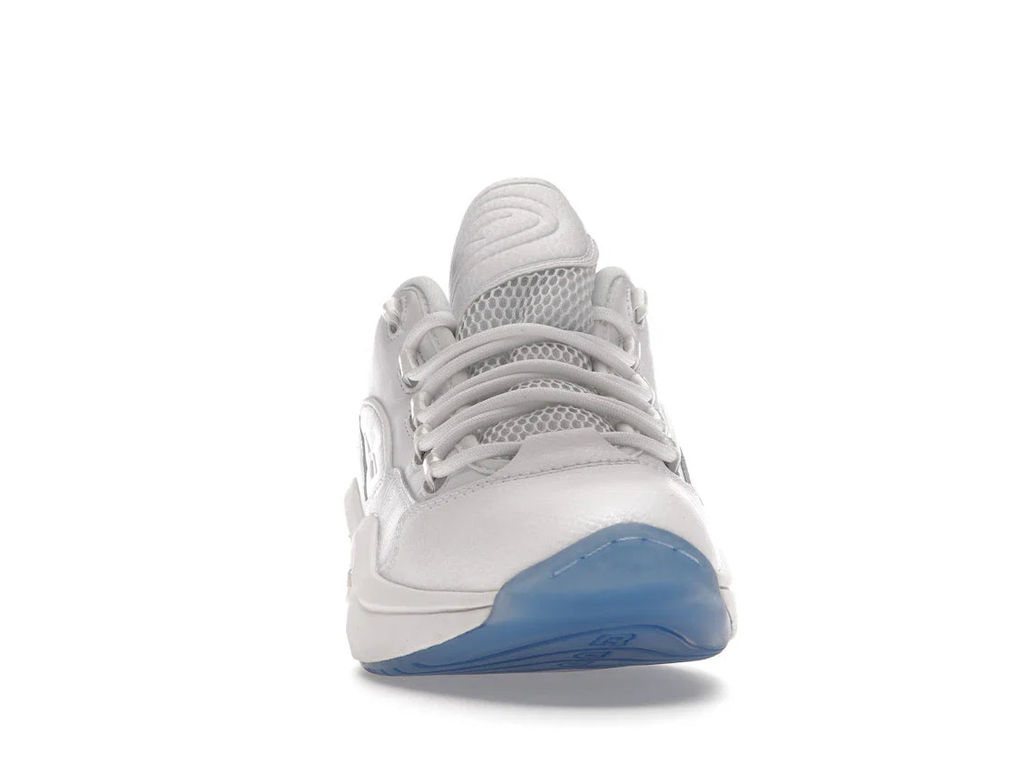 Reebok Question Low Weiß Klare blaue Sohle