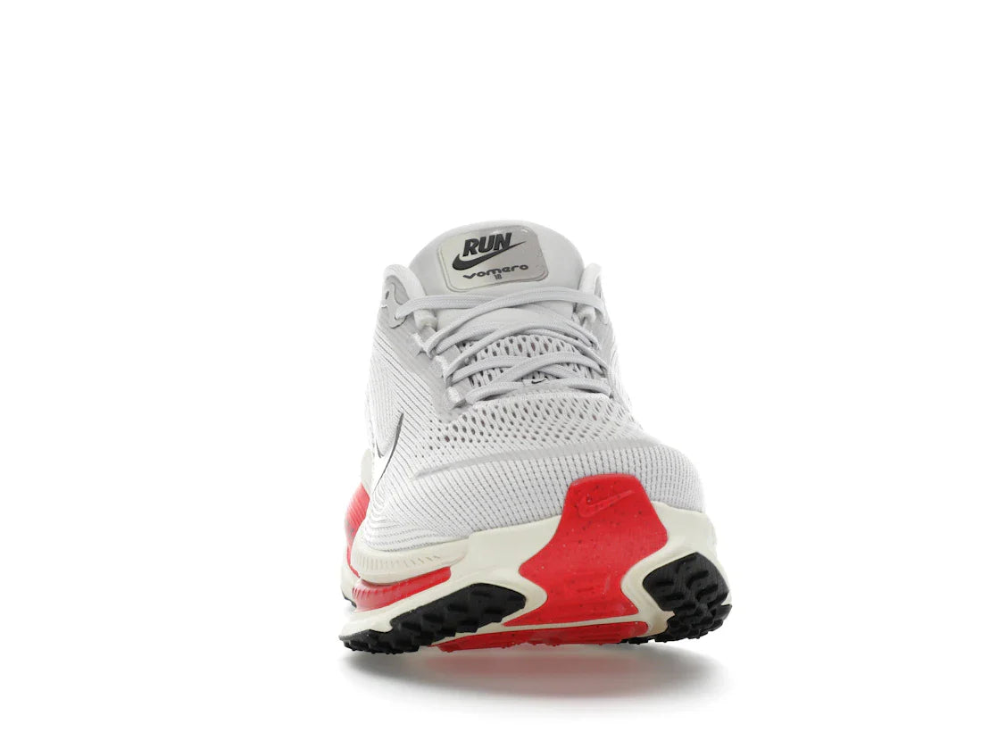 Nike Vomero 18 Platinum Tint Siren Red Light Smoke Gray Metallic Pewter