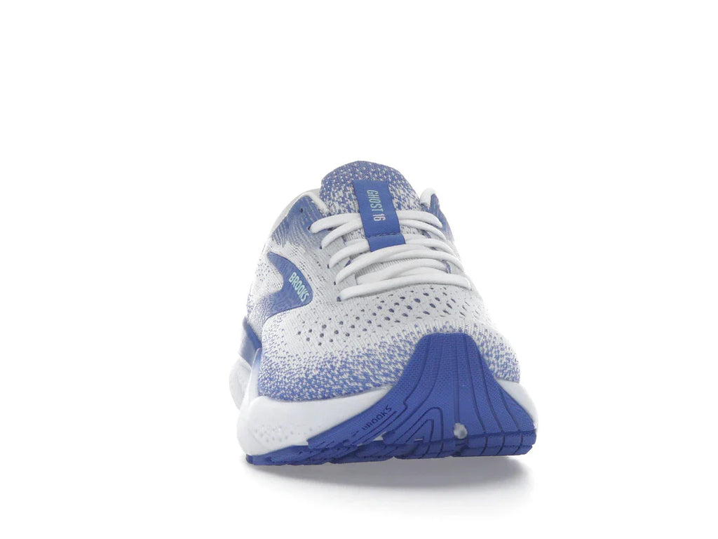 Brooks Ghost 16 White Amparo Blue Limpet Shell (Damen)