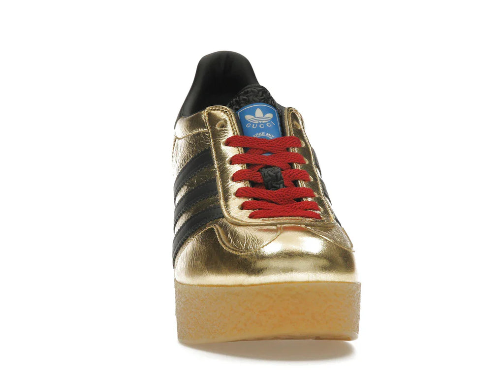 adidas x Gucci Gazelle Wedge Gold Metallic Black (Damen)