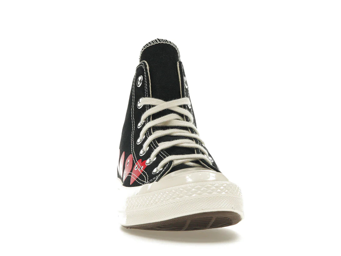 Converse Chuck Taylor All Star 70 Hi Comme des Garçons PLAY Multi-Heart Schwarz