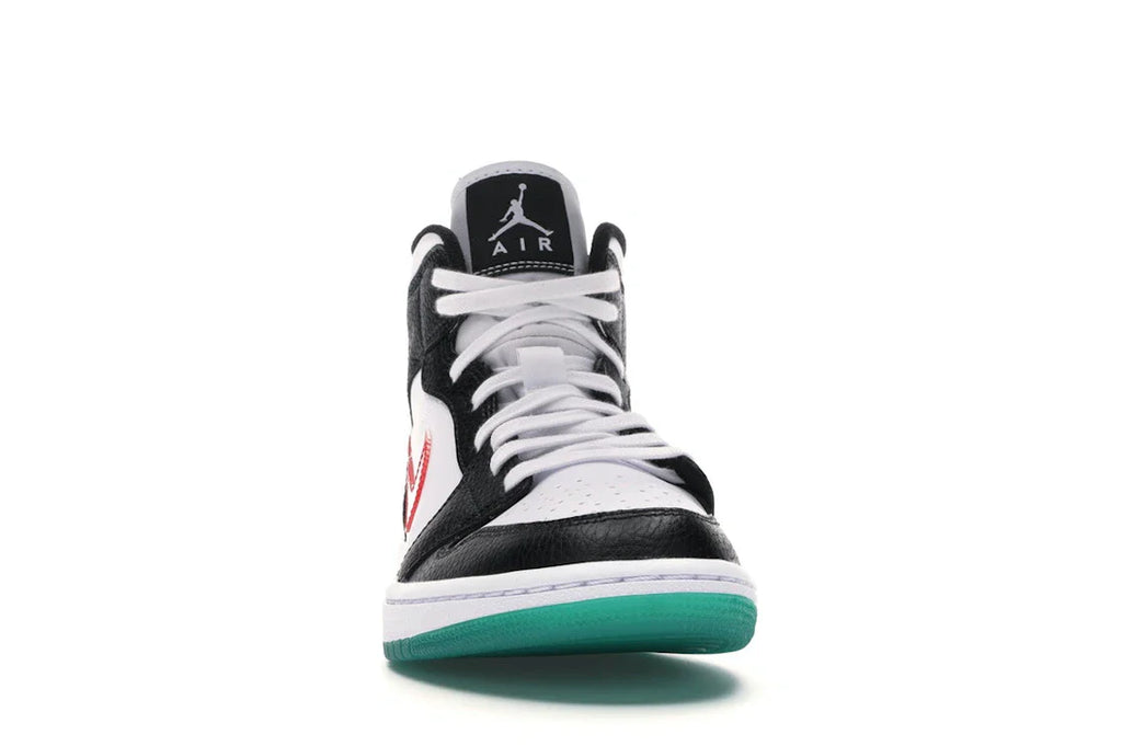 Jordan 1 Mid Alternate Swooshes Rot Gelb (Damen)