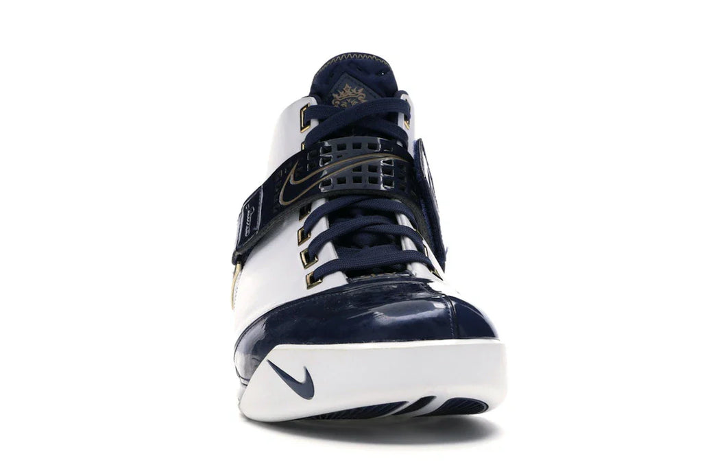 Nike LeBron 5 Weiß Navy Metallic Gold