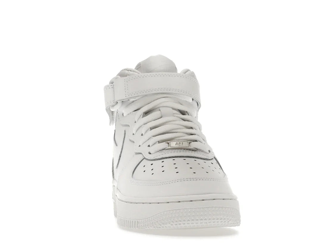 Nike Air Force 1 Mid LE Triple White (GS)