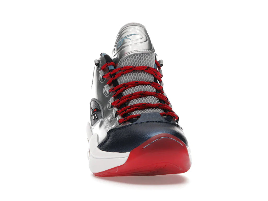 Reebok Question Mid Iverson x Harden Silber