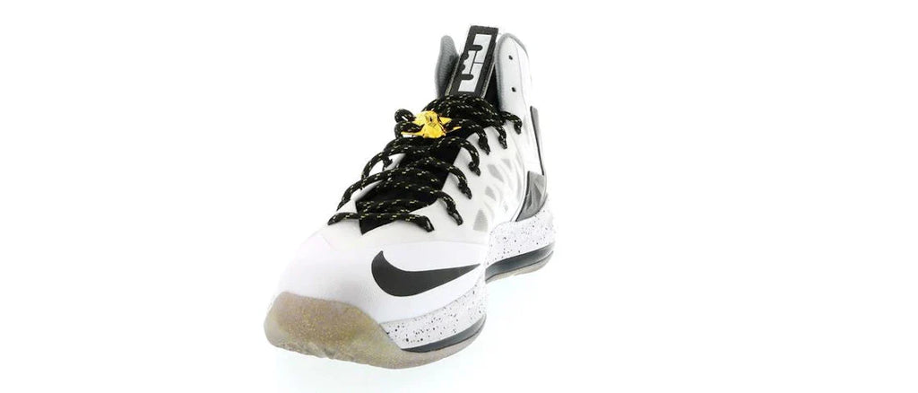 Nike LeBron X Elite+ Weiß Gold